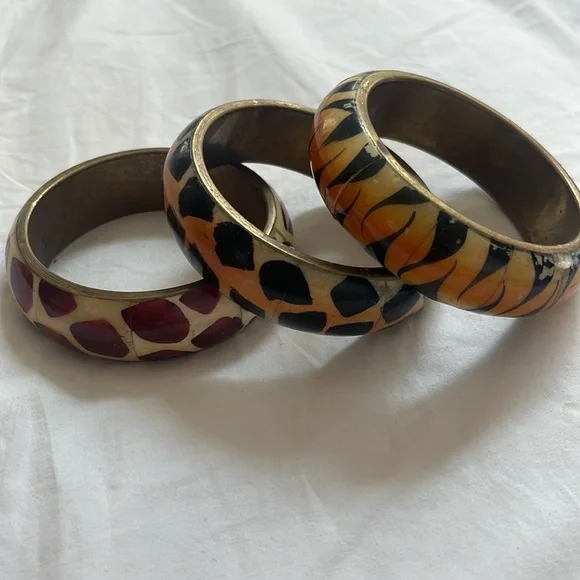 Animal print dangle bracelets - Picture 1 of 5
